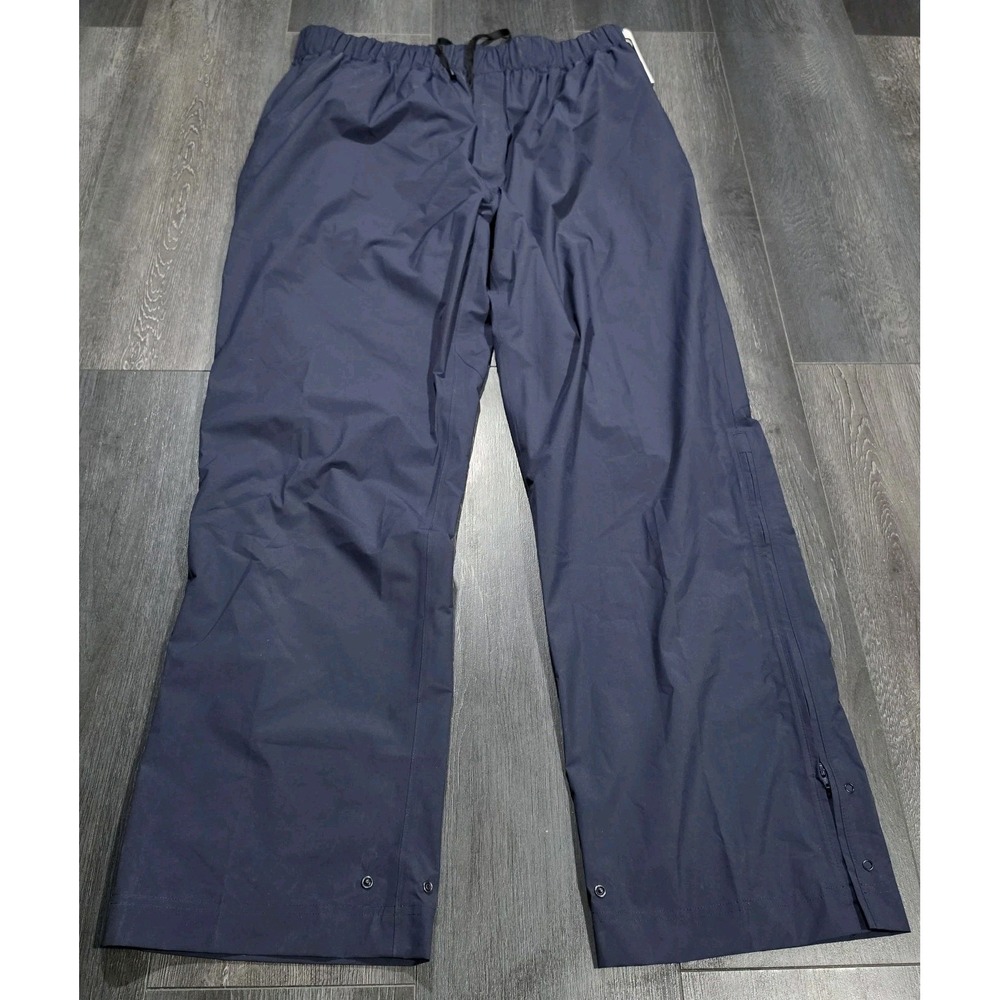 Zero Restriction Packable Rain Pants Mens XL Navy Blue Waterproof Golf 32"